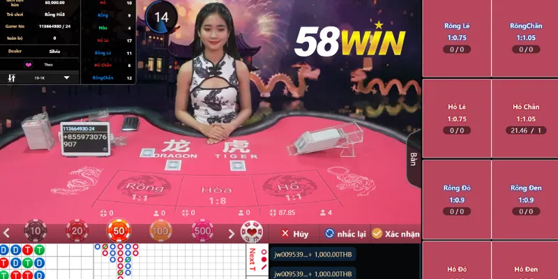 Mẹo chơi rồng hổ 58WIN cho người mới bắt đầu